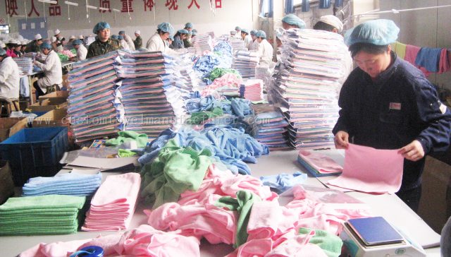 China Bulk Custom towel manufacturers Custom ribbed towels Factory